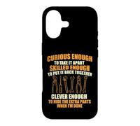 Assez Curieux pour Le démonter - Gars de Voiture mécanicien Automobile Coque pour iPhone 17