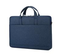 Assez d'espace Sac à bandoulière en Tissu Oxford for Ordinateur Portable, Sac d'affaires for Voyage/Affaires/Hommes/Femmes(Blue,Grand)