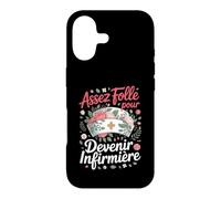 Assez Folle pour Devenir Infirmière Passion Soins Coque pour iPhone 17