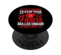 Assez Mignon pour arrêter Votre cœur Assez habile pour Le redémarrer PopSockets PopGrip Adhésif