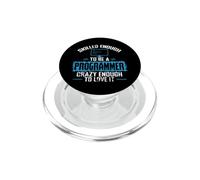 Assez qualifié pour être Un Programmeur Assez Fou pour l'aimer PopSockets PopGrip pour MagSafe