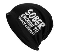 Assez Sobre pour Conduire Un Chariot Élévateur Bonnet Homme Unisexe Bonnet en Tricot Doux Chapeau Tricoté pour Femme Vie Quotidienne Homme