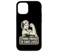 Assez solide pour sauver des vies. infirmière, design, force. Coque pour iPhone 12/12 Pro