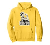 Assez solide pour sauver des vies. Infirmière vintage, audacieuse et courageuse Sweat à Capuche