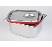 APS Germany Couvercle hermétique GN avec joint 26,5 x 16,2 cm acier inoxydable