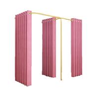 ASSICON Cabine d'essayage Vestiaire en Forme de F Magasin de vêtements avec matériel Double Face Vestiaire utilisé dans Le Centre Commercial, la Boutique et Le Bureau