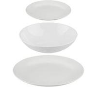 Assietes Secret de Gourmet Céramique Blanc 18 Pièces Blanc G
