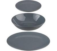 Service de Table 18 Pièces "Colorama" 26cm Gris