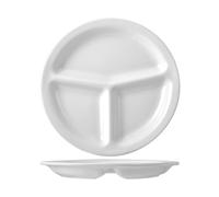 Assiette 3 Compartiments Porcelaine Napoli Blanche 30 Cm Saturnia