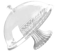 Assiette à collations couverte européenne classique avec couvercle transparent Plateau à dessert fruits en plastique pour la conservation des aliments et les maisons élégantes Divertissant de
