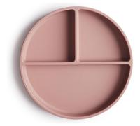 Assiette à compartiment en silicone - Blush