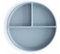 Assiette à compartiment en silicone - Powder Blue