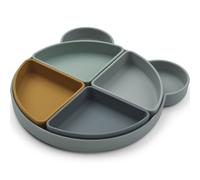 Assiette à compartiments Arne Mr Bear Blue fog multi mix