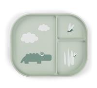 Assiette à compartiments Croco Vert