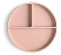 Assiette à compartiments en silicone avec ventouse Blush
