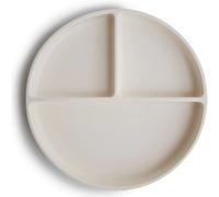Assiette à compartiments en silicone avec ventouse Ivory