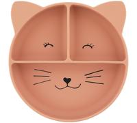 Assiette à compartiments en silicone et ventouse Mrs. Cat