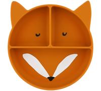 Assiette à compartiments en silicone Mr. Fox