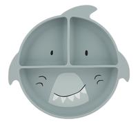 Assiette à compartiments en silicone Mr. Shark