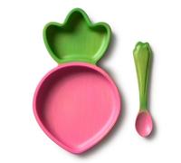 Oli & Carol – Service de table pour enfant Ramona The Radish – Assiette et cuillère