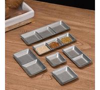Assiette à condiments en acier inoxydable 304 pour une résistance et une compatibilité avec les aliments acides (S troisième)