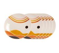 Assiette à dessert Almeria 21 cm (lot de 6) - Amadeus - Blanc - Grès Blanc G