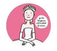 Petit Jour Paris Princes et Princesses Assiette Rose/Blanc
