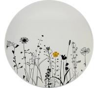 Assiette à dessert en céramique Cream Garden Color ø 20cm, crème/noir
