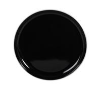 Assiette à dessert en céramique noire et blanche 21.5x2.2x21.5cm Blanc