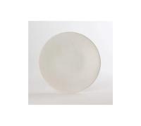 BASTIDE DIFFUSION-Assiette à dessert Vesuvio blanche en grès diamètre 20,5 cm