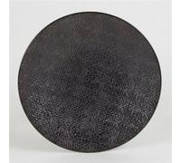 Assiette à dessert en grès D20.5cm noir - Lot de 6 VESUVIO