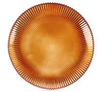 assiette à dessert en verre ambré 21 cm