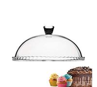 Plat à tarte avec cloche 32 cm - Pasabahce - Transparent - Verre Blanc