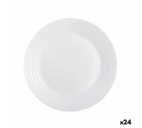 Assiette À Dessert Luminarc Harena Blanc Verre (19 Cm) (24 Unités)