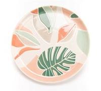 Assiette à dessert Natureva 21 cm (lot de 6) - Amadeus - Blanc - Grès Multicolore G