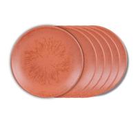 Assiette à dessert Onyx 21 cm Terracotta (lot de 6) - Table Passion
