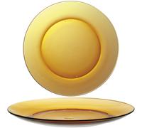 Assiette à dessert orange Duralex LYS AMBER, diamètre 190 mm - lot de 6