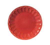 Assiette à dessert pétale corail (lot de 6) - Amadeus - Rouge - Faïence Rouge G