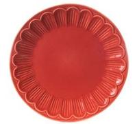 Assiette à dessert pétale corail (lot de 6) - - Rouge - Faïence