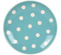 Assiette à dessert pois 22 cm vert d'eau - - Vert - Faïence