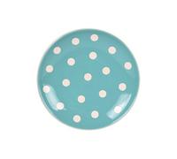 Assiette à dessert pois 22 cm vert d'eau - - Vert - Faïence