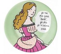 Soledad ASSIETTE À DESSERT PRINCESSE JE NE DIS PAS BERK Ø 20cm