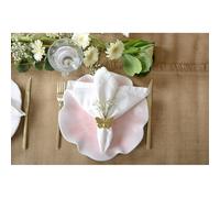 Assiette à dessert rose en mélamine - lot de 6