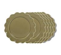 Assiette à dessert verte Agra 21 cm (lot de 6) Table passion