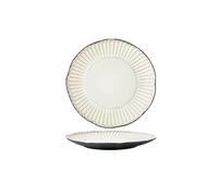 Assiette à dîner Assiette à dessert Assiette plate irrégulière rétro 8,5 pouces Restaurant Cuisine Service Steak Relief Céramique Vaisselle Convient pour le petit déjeuner à la maison Assiettes Dîner