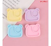 Assiette À Dîner En Forme D'Animal, Jouet De Cuisine Pour Maison De Poupée, Lapin Miniature Cochon Petit Ours, Décoration De La Maison, 1/12