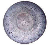Assiette à dîner profonde en céramique - ORION - Violette - 20 5 cm - 900 ml - Convient au lave-vaisselle