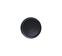 Assiette à Dîner Vaisselle de cuisine d'hôtel en céramique mate noire et blanche de 7,5 pouces, assiette plate, présentoir, plat froid, conception artistique spéciale créative, rond peu profond
