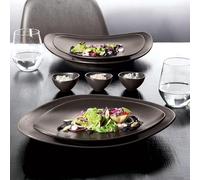 Assiette à entrée ou à dessert Cuba Marron- D 21 cm