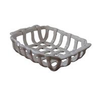 assiette à fruits Corbeille à fruits en céramique tressée, bol de service décoratif, texture artisanale, décoration table for salle manger